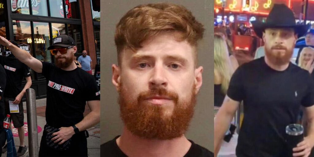 three photos of neo nazi ryan mccann