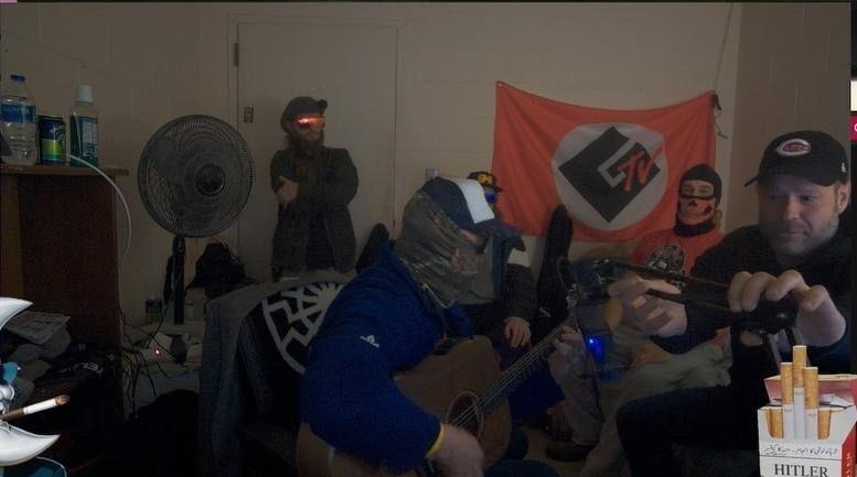 the fucking whole mayo gang of nazis from GDL on a live stream