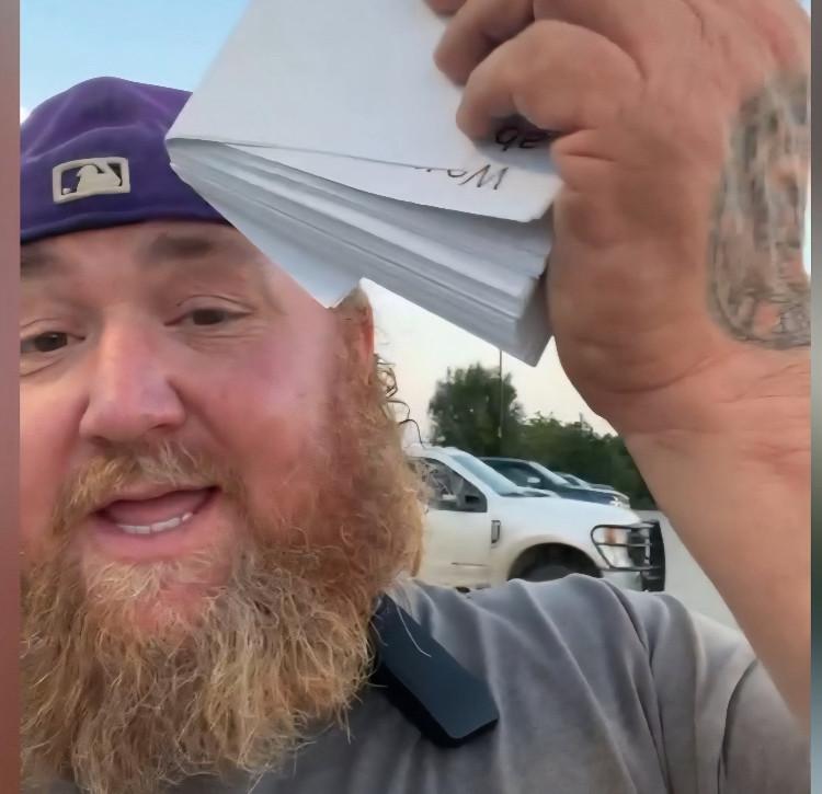 Louie Dunn with GDL flyers